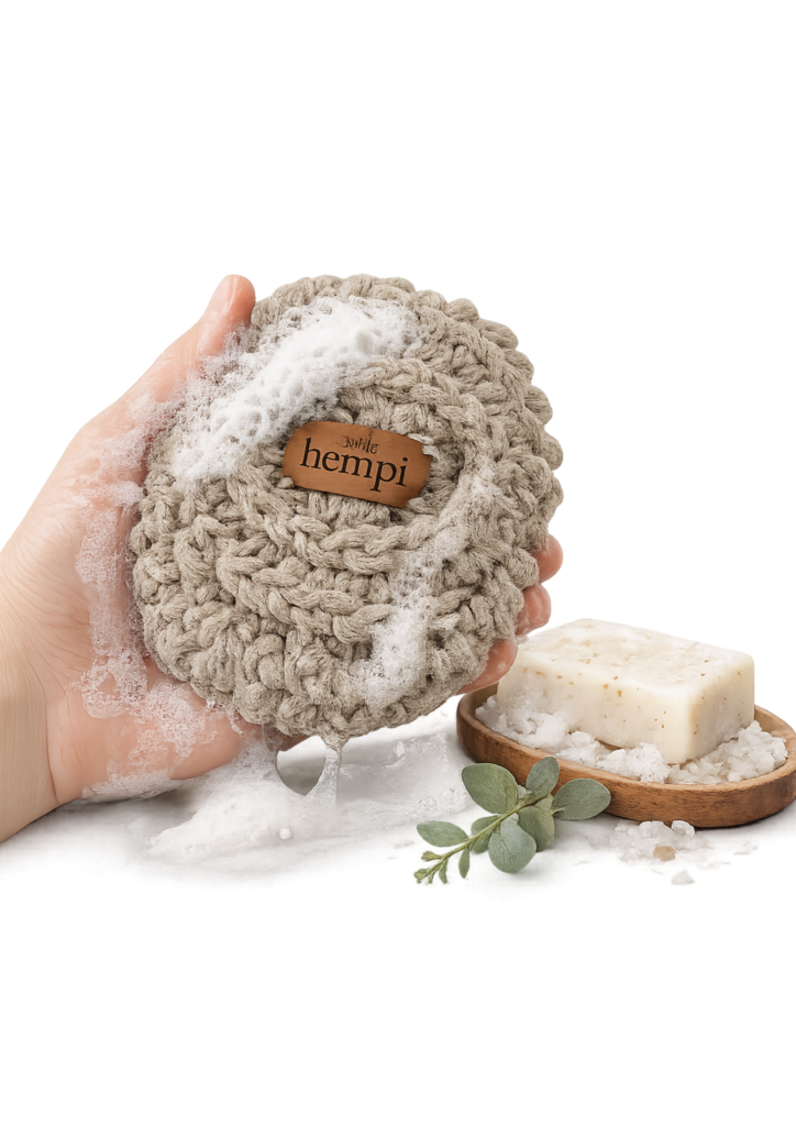 Naturalna-konopna-myjka-peelingująca-Hempi