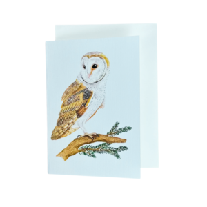 Kartka okolicznościowa handmade „Płomykówka” – MaviPoppy Art