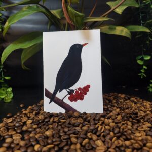 Kartka okolicznościowa handmade „Kos” – MaviPoppy Art