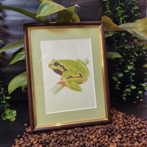 Obraz w ramie handmade „Rzekotka” – MaviPoppy Art