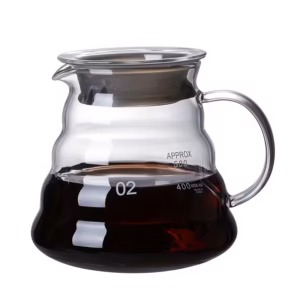 Szklany serwer do kawy 500 ml – styl Hario