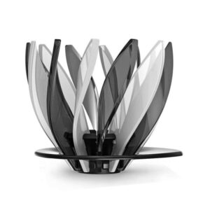 Hario V60 Suiren – dripper do kawy przelewowej czarno-biały