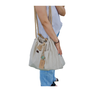 Torba handmade „Lniany Spokój” – Lniana Szafa