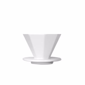 Ceramiczny dripper do kawy – biały