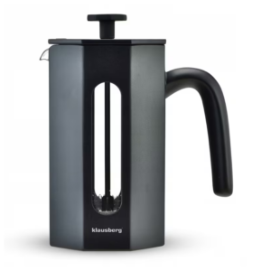 French Press 600 ml – czarny, ośmiokątny